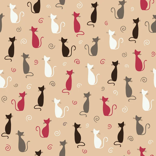 Modèle de chats — Image vectorielle