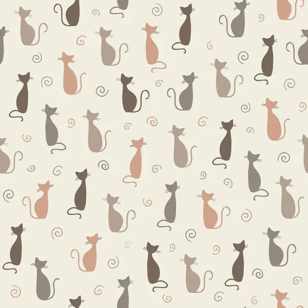 Cats pattern — Stock Vector