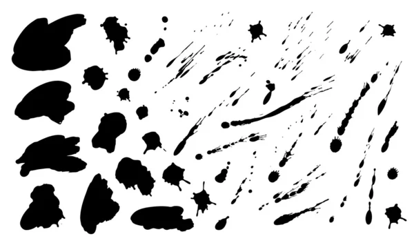 Des éclaboussures noires — Image vectorielle
