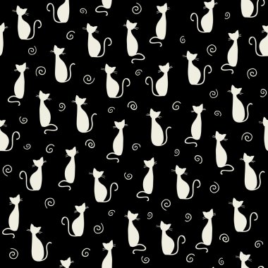 Cats pattern clipart