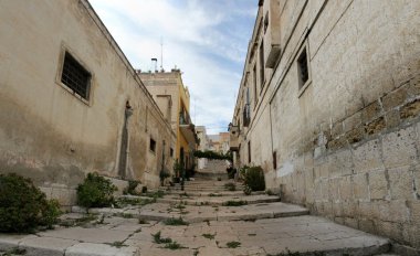 An ancient street of South Italy (Canosa di Puglia) clipart