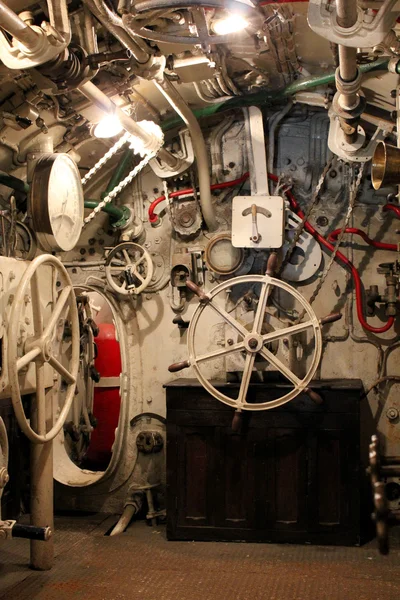 stock image Cockpit of an Italian submarine of World War I