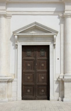 Cathedral of San Sabino main entrance (Canosa di Puglia, Italy) clipart