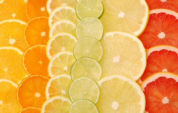 Gesneden citrusvruchten — Stockfoto