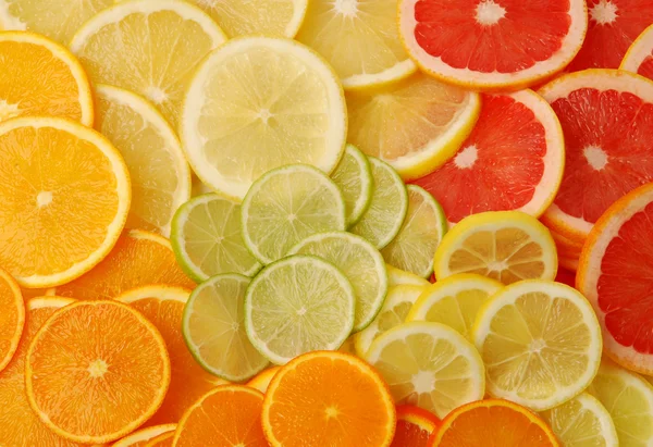 柑橘系の果物をスライス — ストック写真