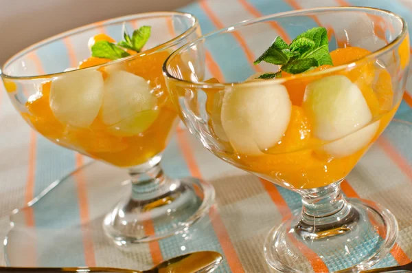 Abricots et melon désert — Photo