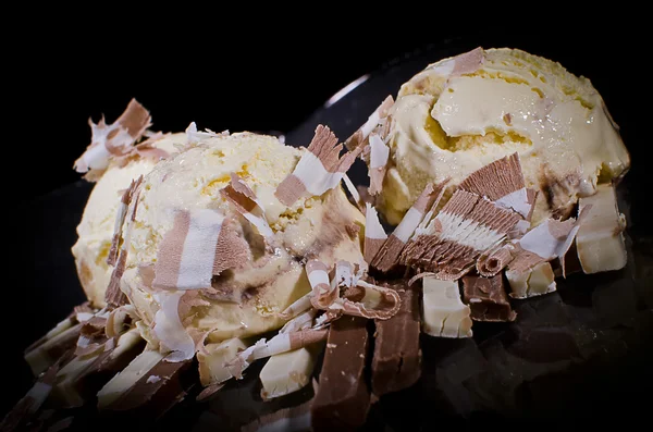 アイスクリームとチョコレート — ストック写真