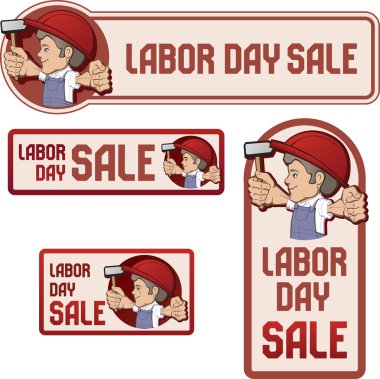 Banner for Labor day sale. clipart