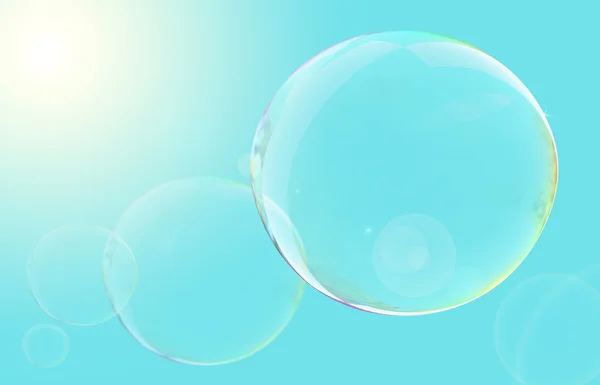 Zwevende bubbels — Stockfoto