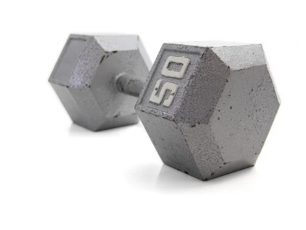 Dumbbell hand weight — Stock Photo, Image