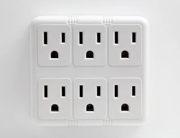 Multiple Wall Electrical Sockets — Stock Photo, Image