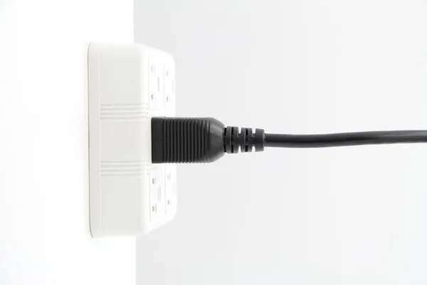 Plugged in power cord — Stock Photo, Image