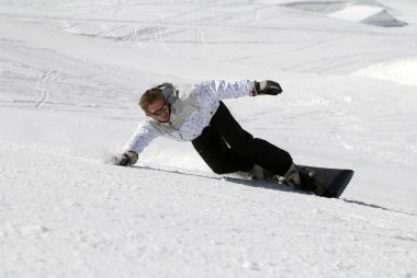 Man Snowboarding clipart