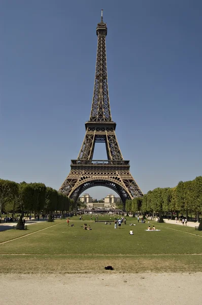 The Eiffel tower in Paris.France — Stock Photo, Image