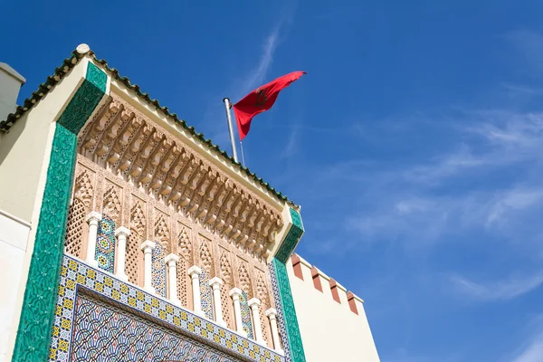 Detail of the facade of the royal palace in Fes — Stock Photo, Image