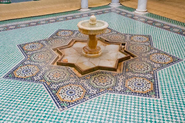 stock image Fountain in the Tomb of Moulay Ismail in Meknes