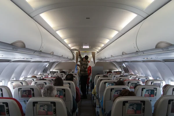 stock image Passengers ready for takeoff