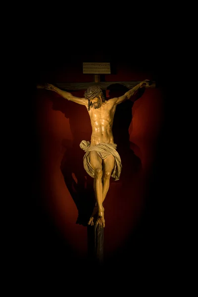 Christus am Kreuz Stockbild