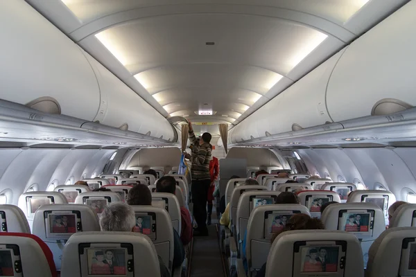 乘客准备起飞 免版税图库图片