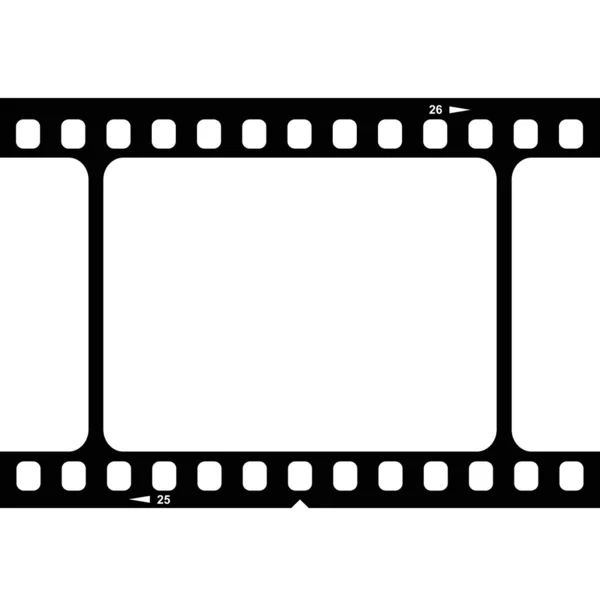 Ilustração da tira de filme de 35mm em branco — Vetor de Stock