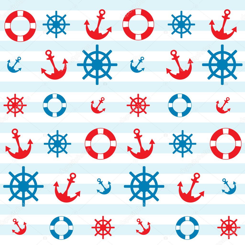 Sea theme pattern