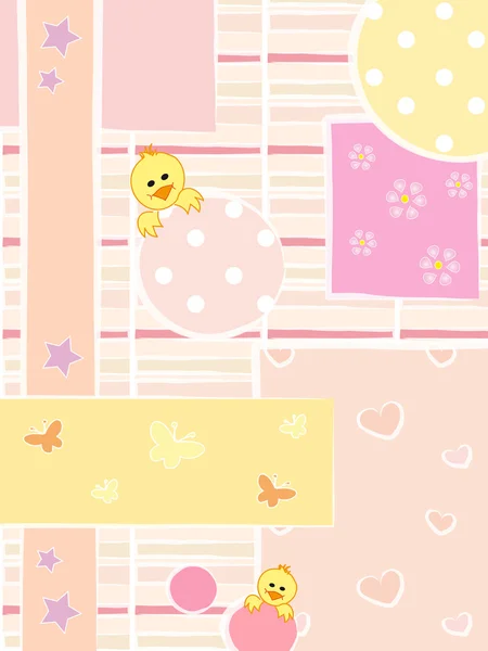 Baby girl background — Stock Photo, Image