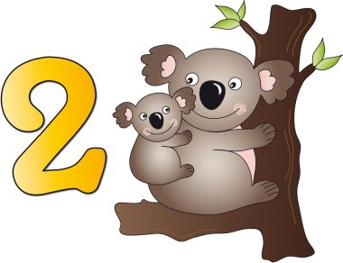 Two number clipart