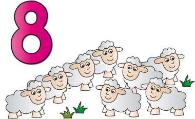 Eight number clipart
