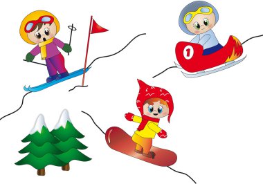 Winter sports clipart