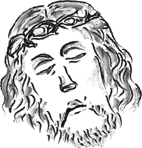 Портрет Иисуса Христа — стоковое фото