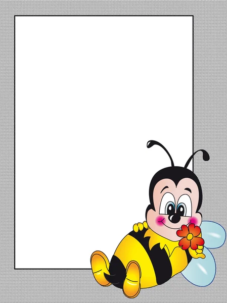Pszczoła karty — Zdjęcie stockowe