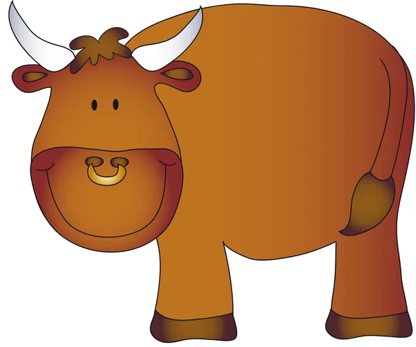 Býk kreslený — Stock fotografie