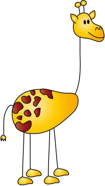 Žirafa kreslený — Stock fotografie