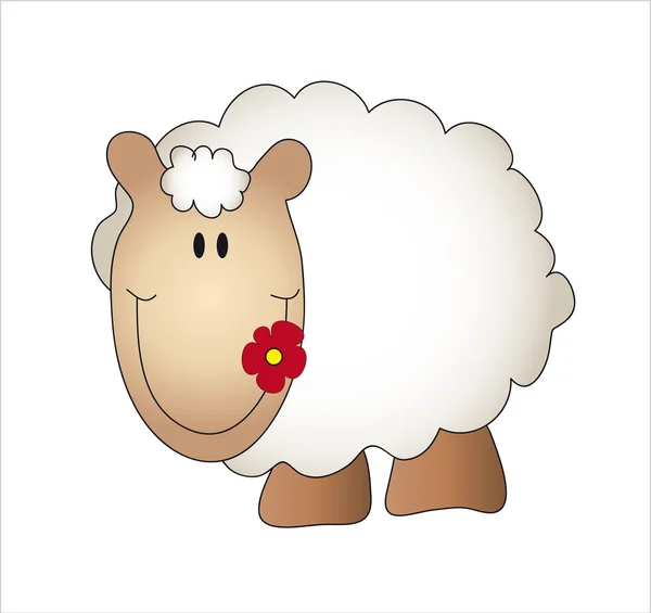 Desenhos animados de ovelhas — Fotografia de Stock