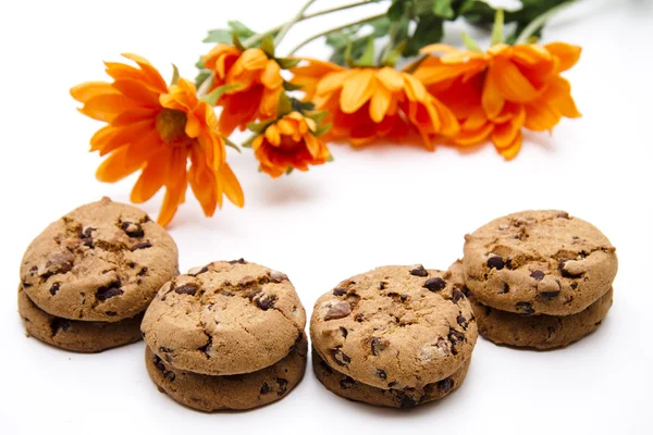 Biscuits avec décoration florale — Photo