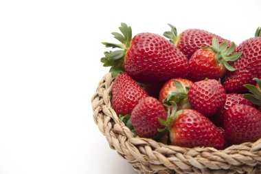 Strawberries in the basket clipart