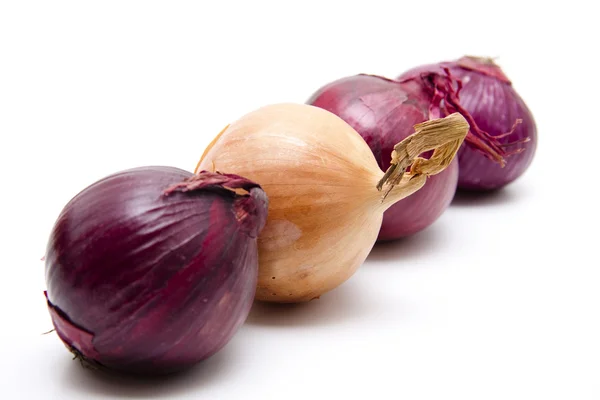 Raw red and bright onion — Stock Photo, Image
