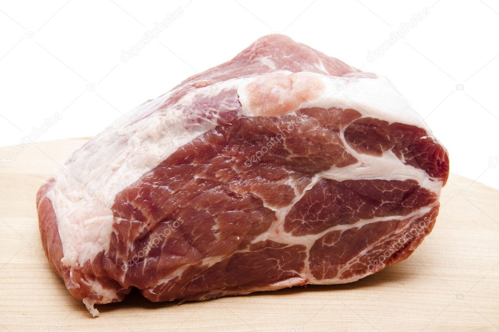 Pork raw with fat