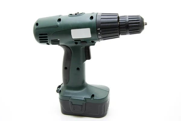 Green accumulator drill — Stock Photo, Image
