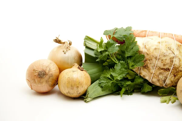 Çorba sebze soğan ile — Stok fotoğraf