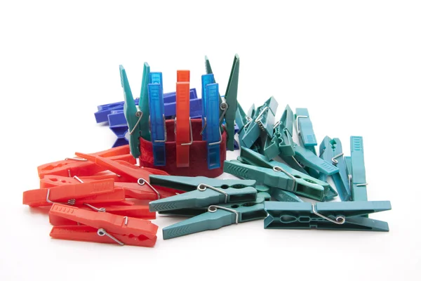 Plastic clothespins — Zdjęcie stockowe