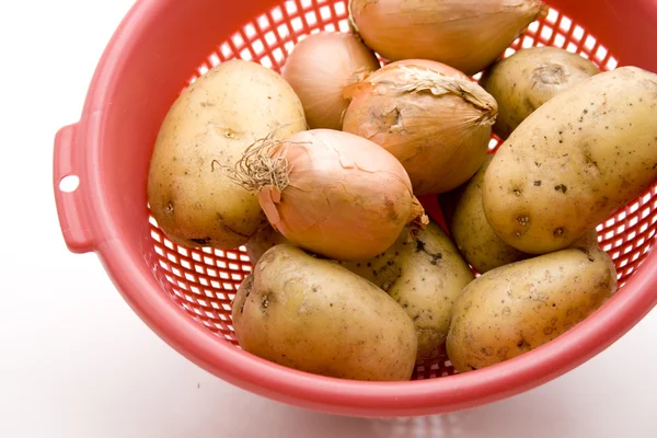 Kartoffeln und Zwiebeln — Stockfoto
