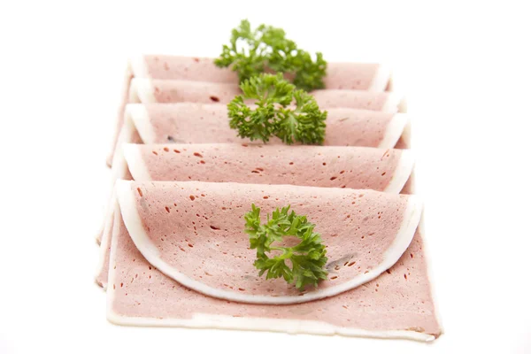 Liver pie with parsley — Stock Photo, Image