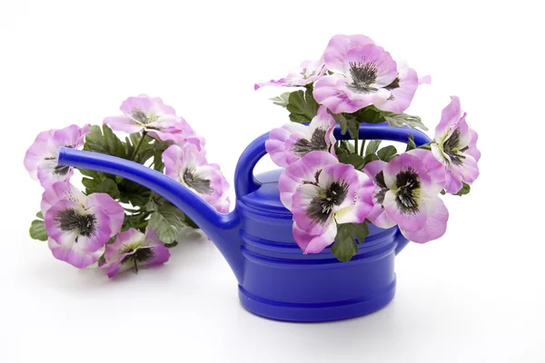Blue watering can — Stock Photo, Image