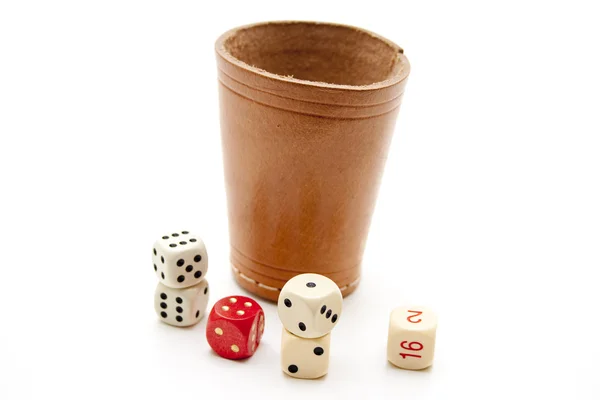 Cube with mug — Stock Photo, Image