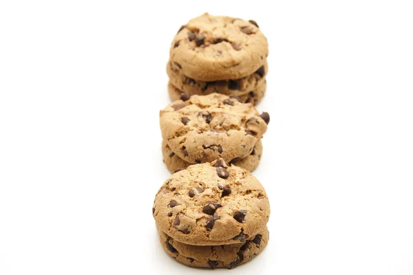 stock image Round cookies with chocolate