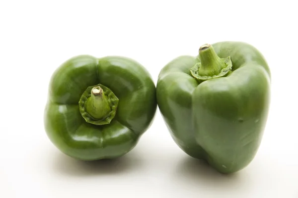 Green and paprikas — Stock Photo, Image