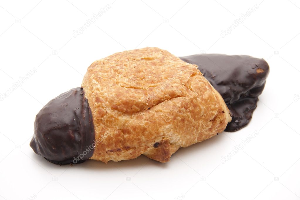 Croissant mit Schokolade - Stockfotografie: lizenzfreie Fotos ...