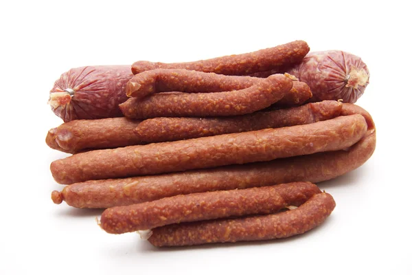 Bologne sausage with salami — Stock Photo, Image