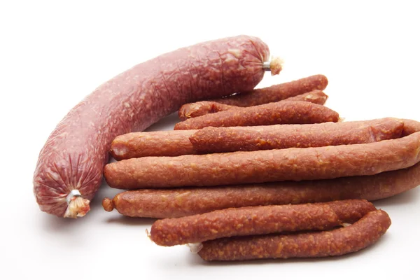 Bologne sausage with salami — Stock Photo, Image